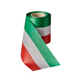Nationalband Italien / Ungarn, grün-weiß-rot, 150 mm, Super-Satin - super-satin-band, nationalband-super-satin-band