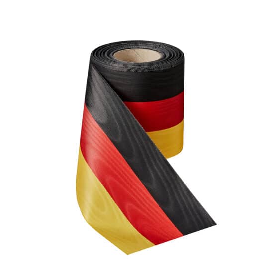 Nationalband Deutschland, schwarz-rot-gold, 125 mm - nationalband