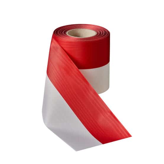 Vereinsband rot-weiß, 75 mm - vereinsband, nationalband