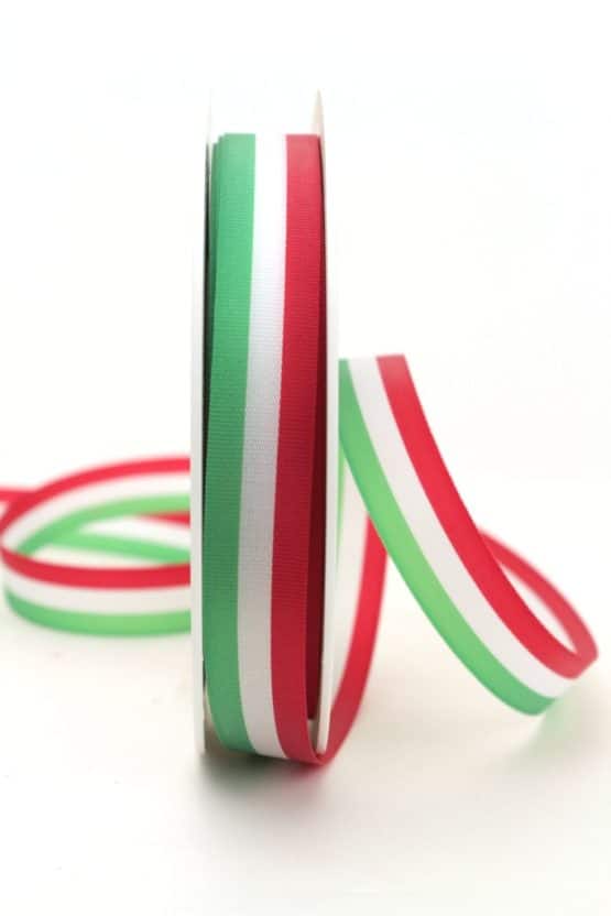 Nationalband Italien / Ungarn, grün-weiß-rot, 15 mm - nationalband