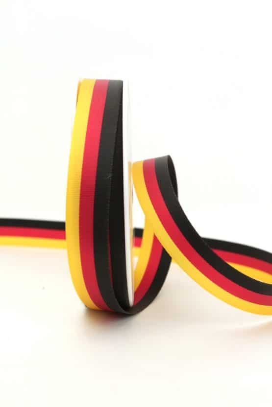 Nationalband Deutschland, schwarz-rot-gold, 15 mm - nationalband