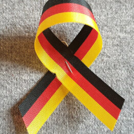 Revers Schleife schwarz-rot-gelb Deutschland Germany
